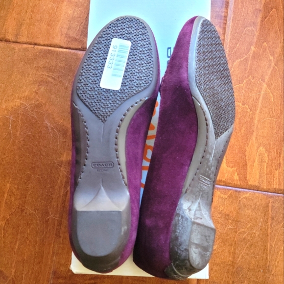 Coach Lidia suede flats NEW - Picture 5 of 6